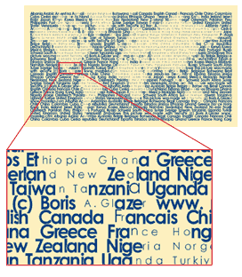 Map of the World.
It was made from countries list.