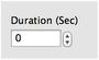 Step-by-step: Export duration.