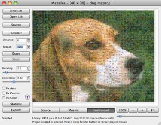 Mazaika's main window