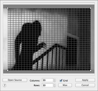 Step-by-step: Source setup panel.