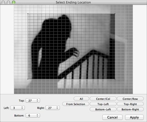 Output mosaic setup screen.