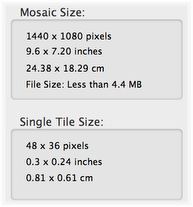 Output mosaic setup screen.