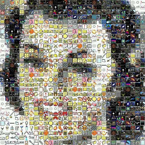 Mazaika - Mosaic picture example