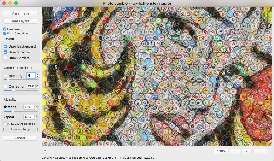 Photo Jumble - an easy way to assemble multiple photos on one page. Screenshot