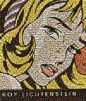 Roy Lichtenstein 
	interactive photo mosaic.